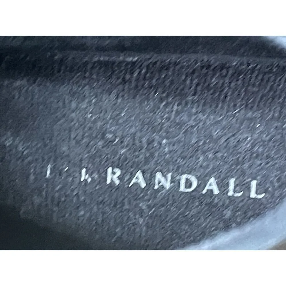 Loeffler Randall Black Rubber Rain Boots Gold Buckle Ankle Size 5